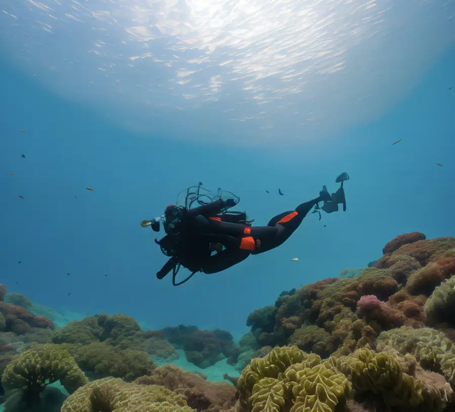 Scuba diving sessions with experienced guides Bihing Angan Water Chalet
